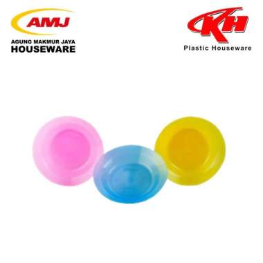 PIRING PLASTIK / PIRING MAKAN / PIRING CRYSTAL WARNA 9" KH