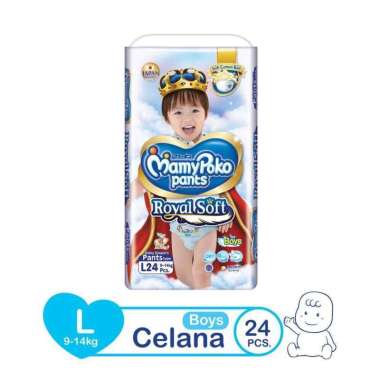 Promo Harga Mamy Poko Pants Royal Soft L24 24 pcs - Blibli