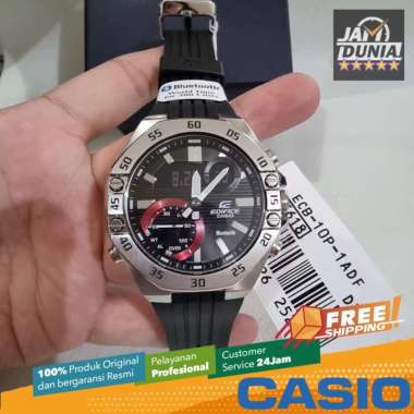 CASIO ORIGINAL - CASIO EDIFICE ECB-10P-1A - JAM TANGAN PRIA JAM PRIA LA - RUBBER CASIO EDIFICE CASIO