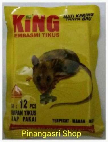Racun Tikus anti bau / Racun Tikus KING / Ampuh Murah / Mati Kering