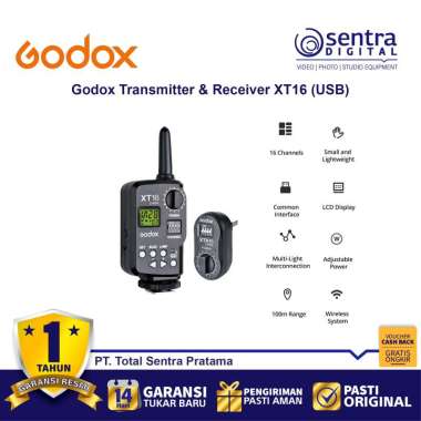 Godox Trigger Transmitter + Receiver XT16 (USB) Studio Lighting