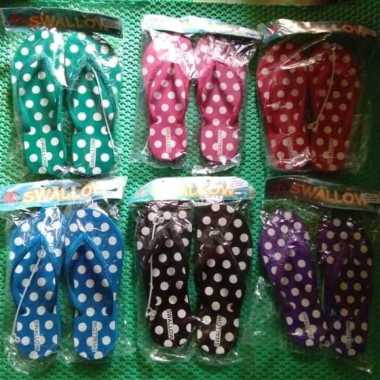 Sandal Jepit Swallow Nice Polkadot 40 Biru