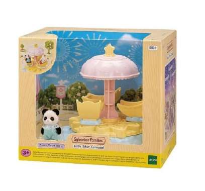 Mainan Koleksi Sylvanian Families Baby Star Carousel