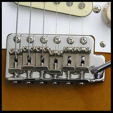 Bridge Tremolo Gitar Elektrik Stratocaster FENDER Semi Updown Chrome Chrome