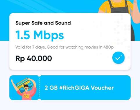 PROMO Kartu Perdana by.U Telkomsel Unlimited 2 Mbps 7 hari