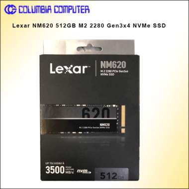 LEXAR NM620 512GB M.2 2280 NVME SSD hitam
