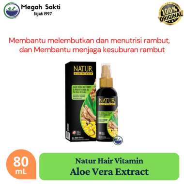 Natur Hair Vitamin Aloevera 80 mL - Vitamin kesuburan Rambut