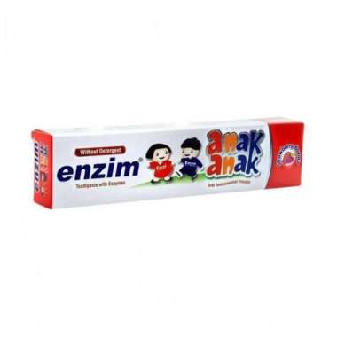 Enzim Pasta Gigi Anak Strawberry 42gr - Pasta Gigi Enzim
