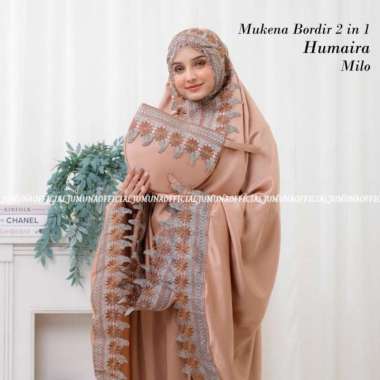 MUKENA DEWASA 2 IN 1 BORDIR HUMAIRA MILO