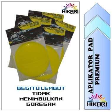 HIKARI Aplikator Pad , Busa Poles Wax Alat Poles Aplicator Pad KUNING