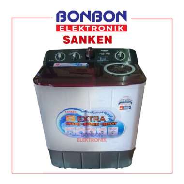 Sanken Mesin Cuci 2 Tabung 9KG TW 955HMR / 955 HMR 9 KG