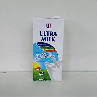 Promo Harga Ultra Milk Susu UHT Low Fat Full Cream 1000 ml - Blibli