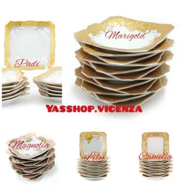 Vicenza Piring Kecil Kotak 1 Lusin B423