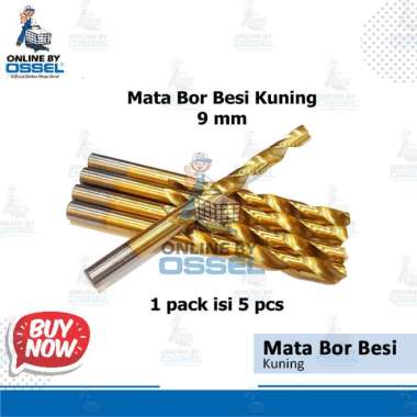 Mata Bor Besi Kuning 9mm Ossel 10pcs