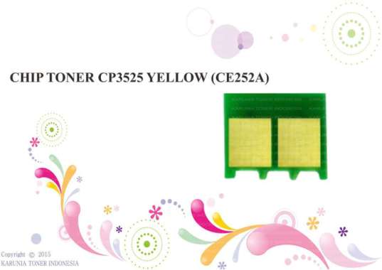 CHIP TONER CP3525 YELLOW (CE252A) Berkualitas Kuning