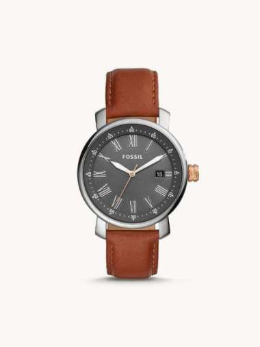 Jam Tangan Fossil FS4987 Leather Strap 