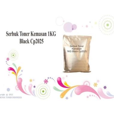Serbuk Toner Kemasan 1KG Black CP2025 Berkualitas Hitam