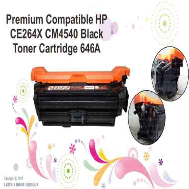 Premium Toner Cartridge Compatible HP CE264X CM4540 646A CF030A CMYK - Biru Cyan