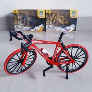 Diecast Sepeda Balap Alloy Mainan Miniatur Roadbike Bicycle Road Bike