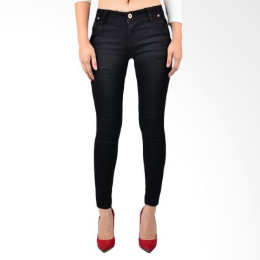 Mandalay Regular Celana Wanita - Black Denim