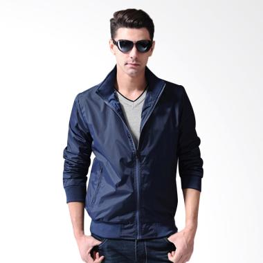 Bafash Sportwear Wind Blue Black Jaket Pria