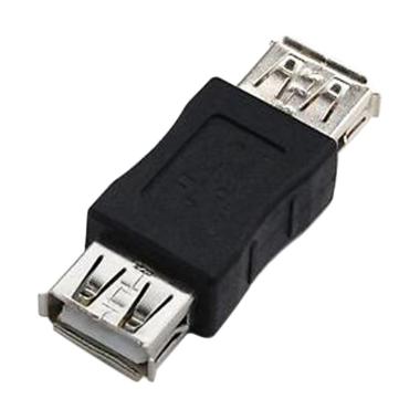 OEM Konektor Adapter USB Female to USB Female Hitam