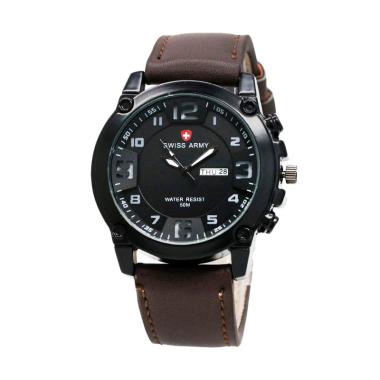 Swiss Army 002 Jam Tangan Pria - Coklat-Coklat