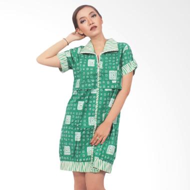 Batik Kusuma Sari Dress Batik Jumputan Wanita