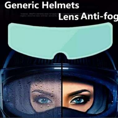 Anti Rain Hujan Fog Kaca Film Pelindung Helm - Putih