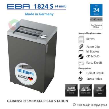 Promo EBA Shredder 1624 S Germany Mesin Penghancur Kertas Abu ...