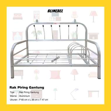 Share: Favorit (119) Rak Piring Gantung Aluminium / Rak Dapur Gantung Almini Aluminium