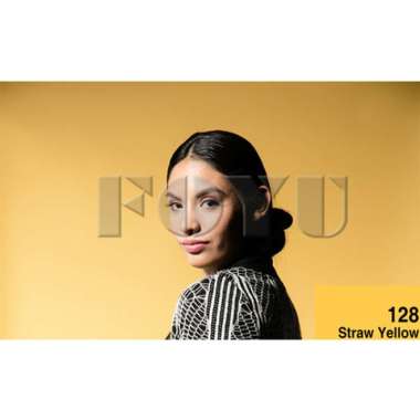 Background Paper Kertas Polos Seamless BD Uk. 2.72x11 Mtr - A 128 Straw Yellow