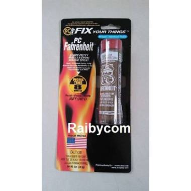 Lem Porting PC Fahrenheit Epoxy Putty US Tahan Panas Mesin Motor Mobil Coklat