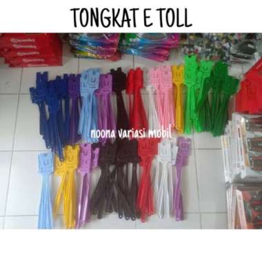 noona variasi mobil Tongtol Tongkat E Toll Tongkat E Money Warna Warni [34 cm] Putih