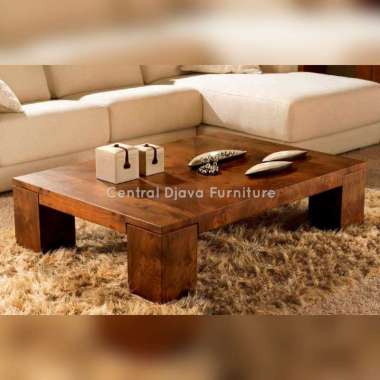 Meja Makan Lesehan Kayu Jati Solid Unik & Klasik Furniture Asli Jepara