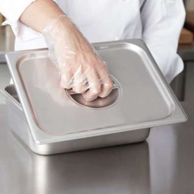 Tutup Food pan prasmanan Stainless ukuran 1/2 silver