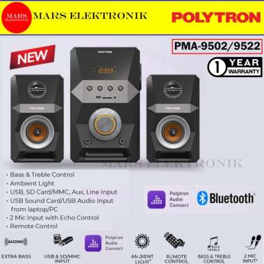 SPEAKER POLYTRON ACTIVE PMA-9502 / PMA 9502 / BLUETOOTH / PMA9502 / READY