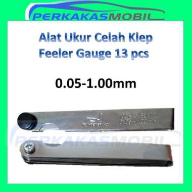 Trumpet Brand Alat Kunci Seting Ukur Stel Kaliper Celah Klep Fuller Feeler Gauge Blade Blades 13 Pcs