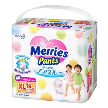 Promo Harga Merries Pants XL19 19 pcs - Blibli