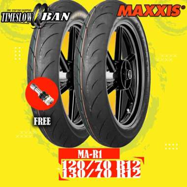 Paket Ban Motor VESPA MATIC // MAXXIS MA-R1 120/70 - 130/70 Ring 12 Tubeless ts54