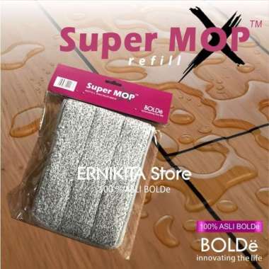 Kain refill Super MOP X BOLDe - Kain Pel Microfiber Super MOP X BOLDe Grey