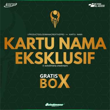(soldimPro) Kartu Nama Murah | GRATIS BOX