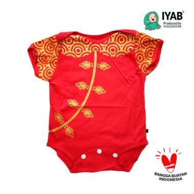 IYAB Baju Bayi Jumper Jibao Imlek Perempuan 0-6 bulan Red