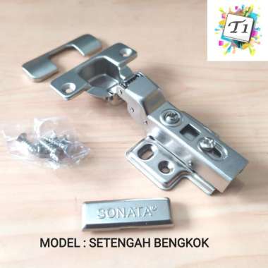 Hydraulic Hinges Clip On / Engsel Sendok Slow Motion Soft Close Sonata SETENGAH BENGKOK