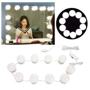 OEM ONE-K2 Lampu Led Meja Rias Make Up | Lampu Kaca Rias Vanity Mirror Light ( 10 Bohlam ) VANITY -
