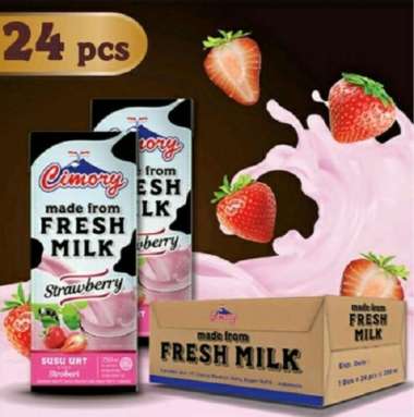 Promo Harga Cimory Susu UHT Strawberry 250 ml - Blibli