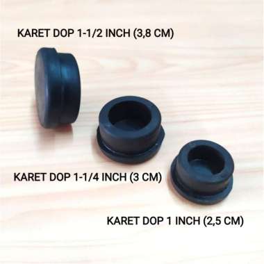 Karet DOP Tutup Kaki Pipa Stainless Steel 1" ( 25 MM )
