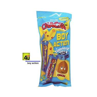 Delfi Chacha BOY ACTION Surprise Toy - Coklat Butir dengan Mainan