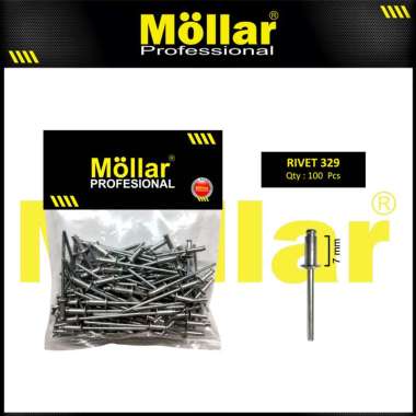 MOLLAR 93-134 Paku Rivet 329 Ripet Tembak 2.4 mm x 7 mm - 100 pcs