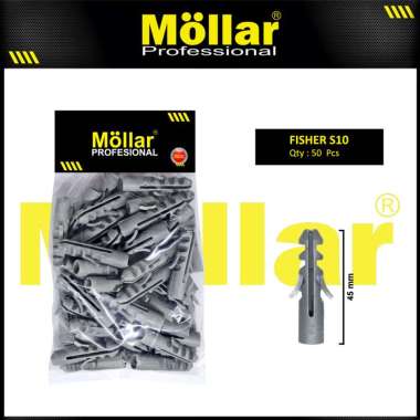 MOLLAR 93-131 Fiser S10 Nylon Baut Sekrup Tapping Screw - 50 pcs